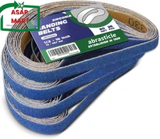1/2" X 18" Zirconia Sanding Belts for Metal - 1/2 X 18 Inch Zirconia Metal Grind