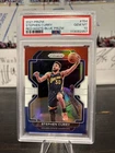 2021-22 Panini Prizm Stephen Curry #154 Red White Blue Prizm PSA 10