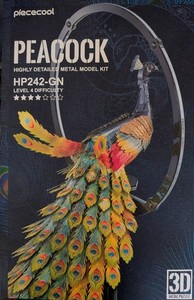 3d Metal peacock Puzzle