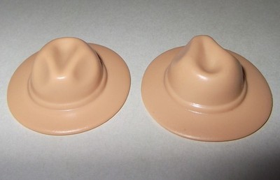 15138, 2x Hut, Offizier, Cowboy, beigebraun