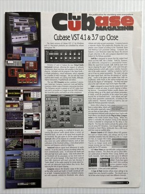Club Cubase Magazine April/May 1999 Steinberg Cubase VST 4.1 Macintosh Vol 8.3