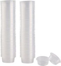 Small Gecko Food and Water Cups Plastic Reptile Feeding Bowls Ledge for Crested