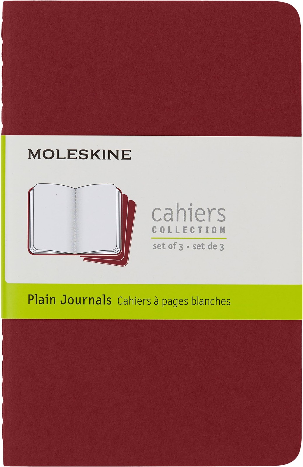 Moleskine Plain Cahier - Red Cover (3 Set) by  Moleskine,  Mo... - 9788862930970 - Image 2