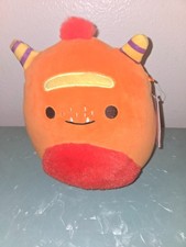 NEW Squishmallows 5  Ernest the orange Monster Halloween Squad CUTE toy Plush