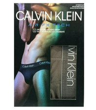 Calvin Klein Men's Air FX Tech Micro Hip Brief, Brown, LG