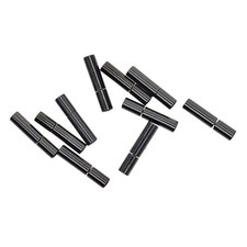 10x Tube Cylinder Bayonet Push Clasp 2mm Leather Cord End Jewelry Connectors