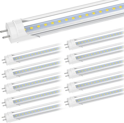 8 Pack T8 2FT LED Tube Light Bulbs 9W 6000K G13 Bi-Pin 2 Foot T8 LED Shop Lights