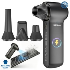 Cordless Air Duster 180000RPM 3 Speed Rechargeable Electric Blower PC Keyboard