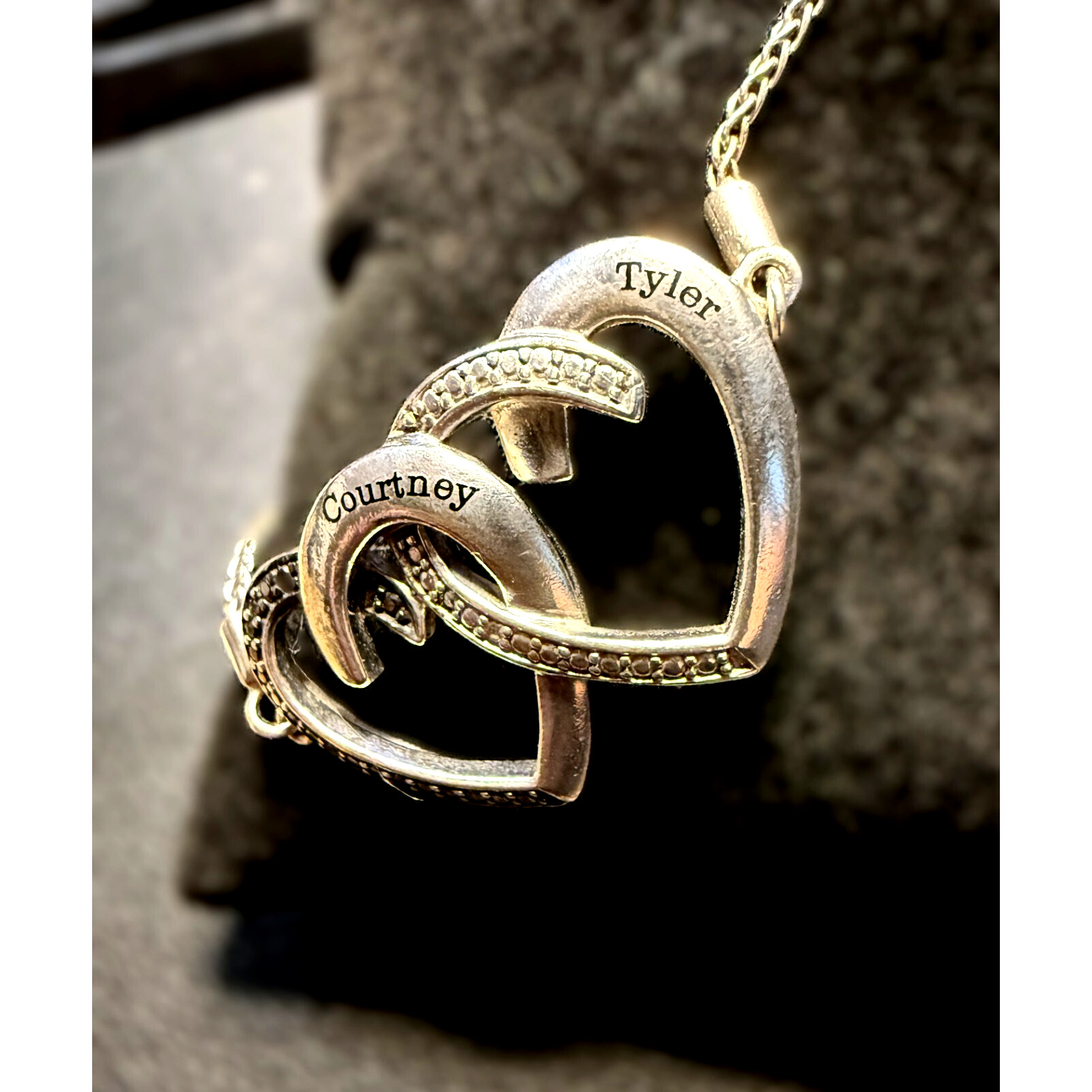 Unstoppable Love Couple's Interlocking Hearts Cou… - image 3