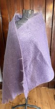 Sandison Mohair Shawl Or Wrap Vintage Purple Handmade Made In Scotland Soft