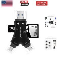 SD Card Reader for iPhone/ipad/Android/Mac/Computer/Camera,4 in1 Micro SD Car...