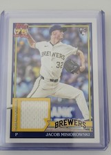 2026 Topps Series 1  1991 Topps Baseball Relic Jacob Misiorowski 91R-JMI MEM, RC