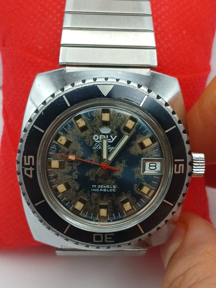 De colección ORLY Prestige 17 Joyas Buzo Incabólico Mar Profundo Día-Fecha Automático  Foto 3 de 4