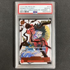 Monkey.D.Luffy ST01-012 PSA 10 3rd Anniversary Tournament Brother Pack One Piece
