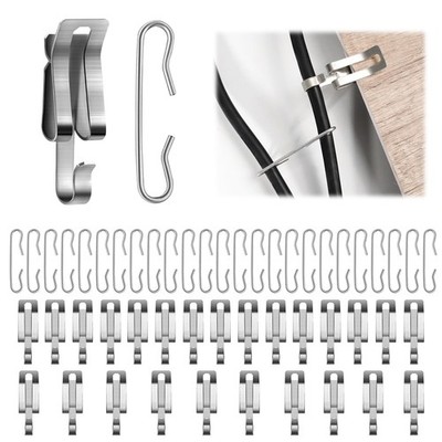 100PCS Heat Cable Roof Clips,Gutter Heater Cable Clips Roof DeIcing Heat Cabl...