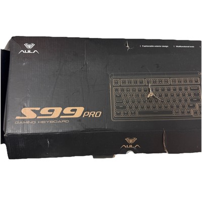 Gaming Keyboard Blue and Gray Multi System Compatibility Wired Keyboard