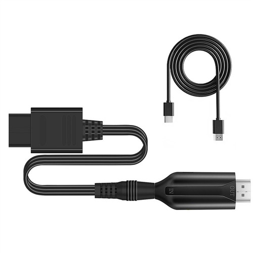 Convertidor De N64 A HDMI, Consola De Juegos HD 1080P, Adaptador De N64 A Hdtv Plug And Play Para N64 Snes Ngc Sfc Con Salida De Audio De 35mm