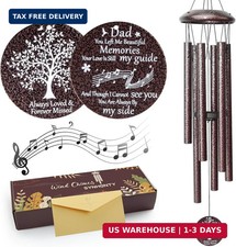 Memorial Gifts for Loss of Dad, 25'' Memorial Wind Chimes for Loss of Father, Sy