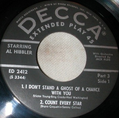 Al Hibbler, Starring Al Hibbler (Part 3), (7'', EP), VG+, 3865985653