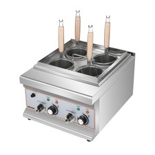 Infernus 4 Pot Commercial Electric Noodle Cooker Pasta Boiler Countertop