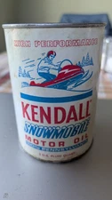 Vintage Kendall Snowmobile Motor Oil Qt (Full)