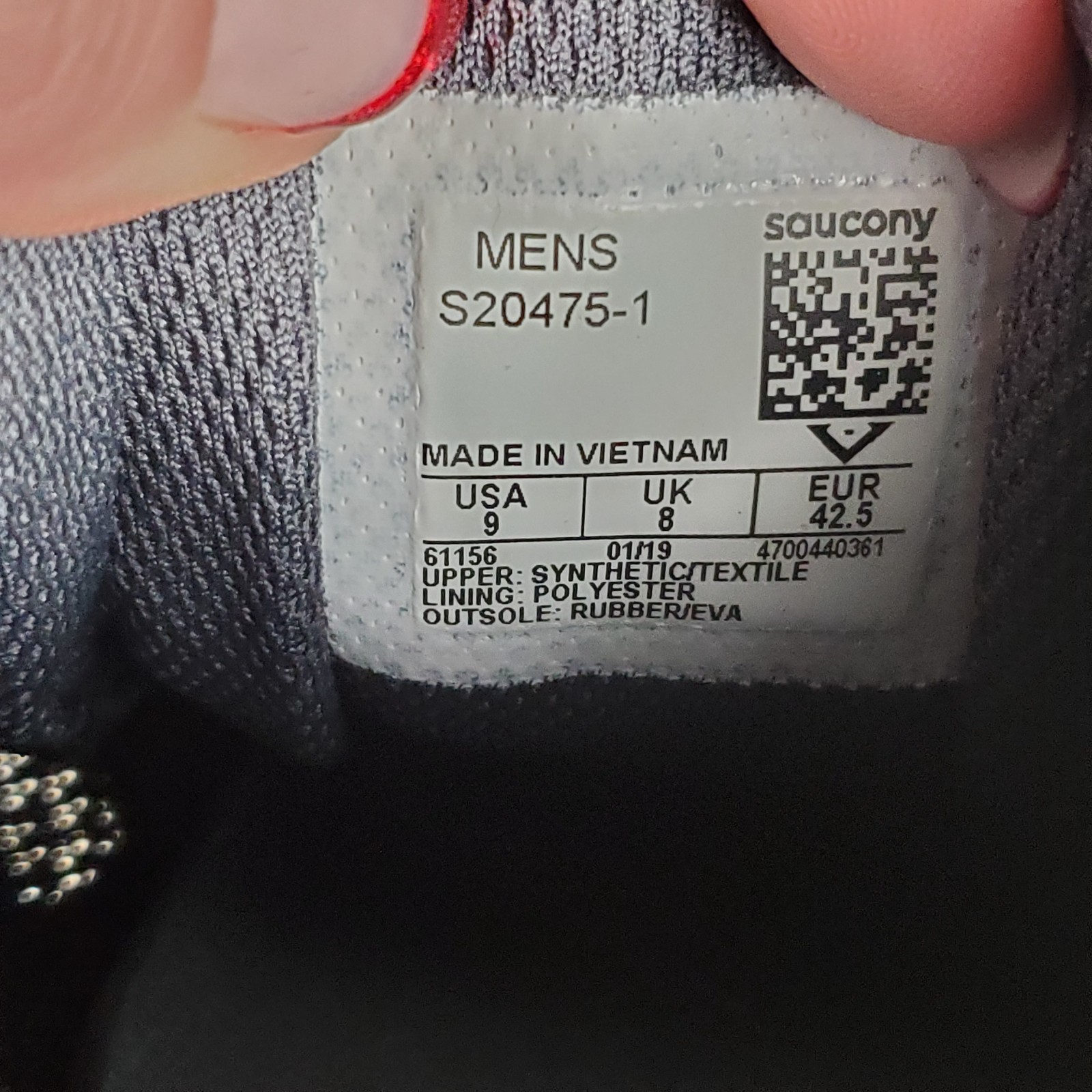 Saucony Cohesion 12 Mens Shoes Sz 9 Trail Running Black Athletic Lace Up Sneaker thumbnail 6