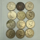 Lot of 12 Kennedy Half Dollars 1965 - 1969 40% Silver  50 cent #2