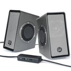 GOgroove Computer Speakers for Desktop PC, USB Powered Plug and Play 3.5mm AUX