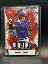 Charlie Condon 2025 Leaf Vivid Bursting With Talent 1/1