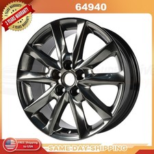 New 18" Smoked Hyper BLACK Replacement Alloy Wheel Rim for 2017-2018 Mazda 3