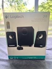 Logitech Z213 Compact 2.1 Speaker System - Black Used/ In Box