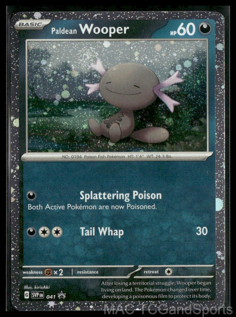Paldean Wooper 041 Cosmos Holo Scarlet & Violet Promo Pokemon TCG NM