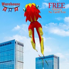 43ft Large Kites for Adults,3D Goldfish Frameless Soft Umbrella Flying Kites