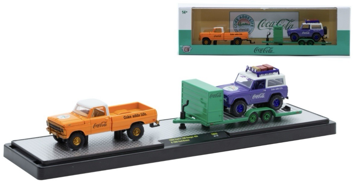 M2マシーン フォード F-100 レンジャー 4X4 & フォード・ブロンコ 1969 Ford F-100 Ranger Truck & 1971 Ford Bronco | M2 Machines