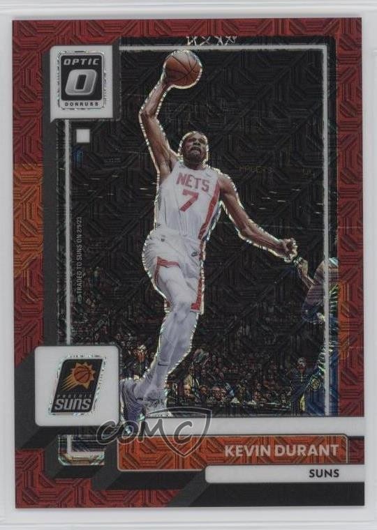 2022-23 Panini Donruss Optic Choice Red Prizm 36/88 Kevin Durant #9 14t3