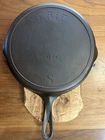 Pre Griswold Erie #8 Sixth Series Cast Iron Vintage Skillet, Fully Restored