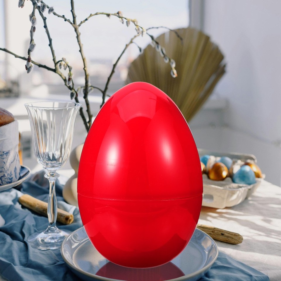 Gisela Graham Uovo maculato pastello e vaso scintillante albero di Pasqua ramoscello