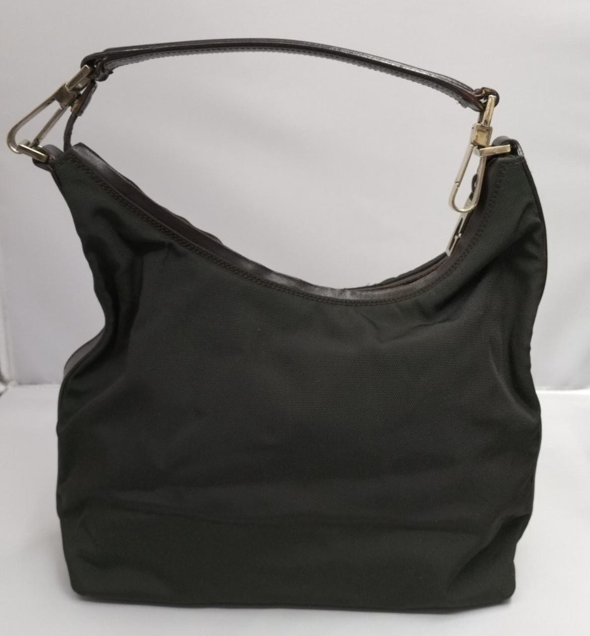 Gucci Y0814 000 0602 Leather Semi-Shoulder Bag in Black