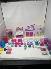 Shopkins Toy Lot 49 Pieces House Make-up Table Vending Machine Luggage Baskets