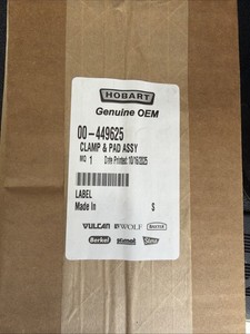 00-449625 Hobart NGW Wrapper Side Clamp and Pad Assembly