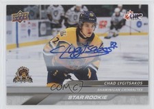 2024-25 Upper Deck CHL Star Rookies Auto Chad Lygitsakos #381 Auto e0y