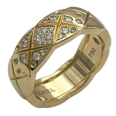 CHANEL Coco Crush Collection Dialings Medium Gold Au750 Diamant Schmuck Gebraucht
