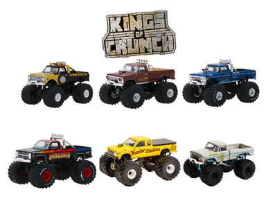 Kings of Crunch - Greatest Hits SET OF 6 1:64 Scale Models - Greenlight 49195SET