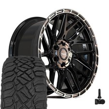 4play 4ps28 20x9 Black Wheels 27555r20 Rt Tires Tpms Set 6x135 6x139.7 18e