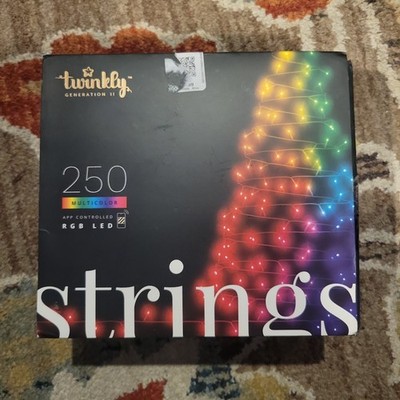 Twinkly Strings 250 LED RGB, Including White, LED Light String for In-And Outdoo