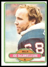 1980 Topps #477 Joe DeLamielleure Buffalo Bills NM+