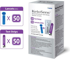 Blood Ketone Test Strips and Lancets - Ideal for the Keto Diet and Ketosis Monit