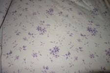 Laura Ashley 4 Pc Cotton Percale Premium Lavender Floral Queen Size Sheet Set