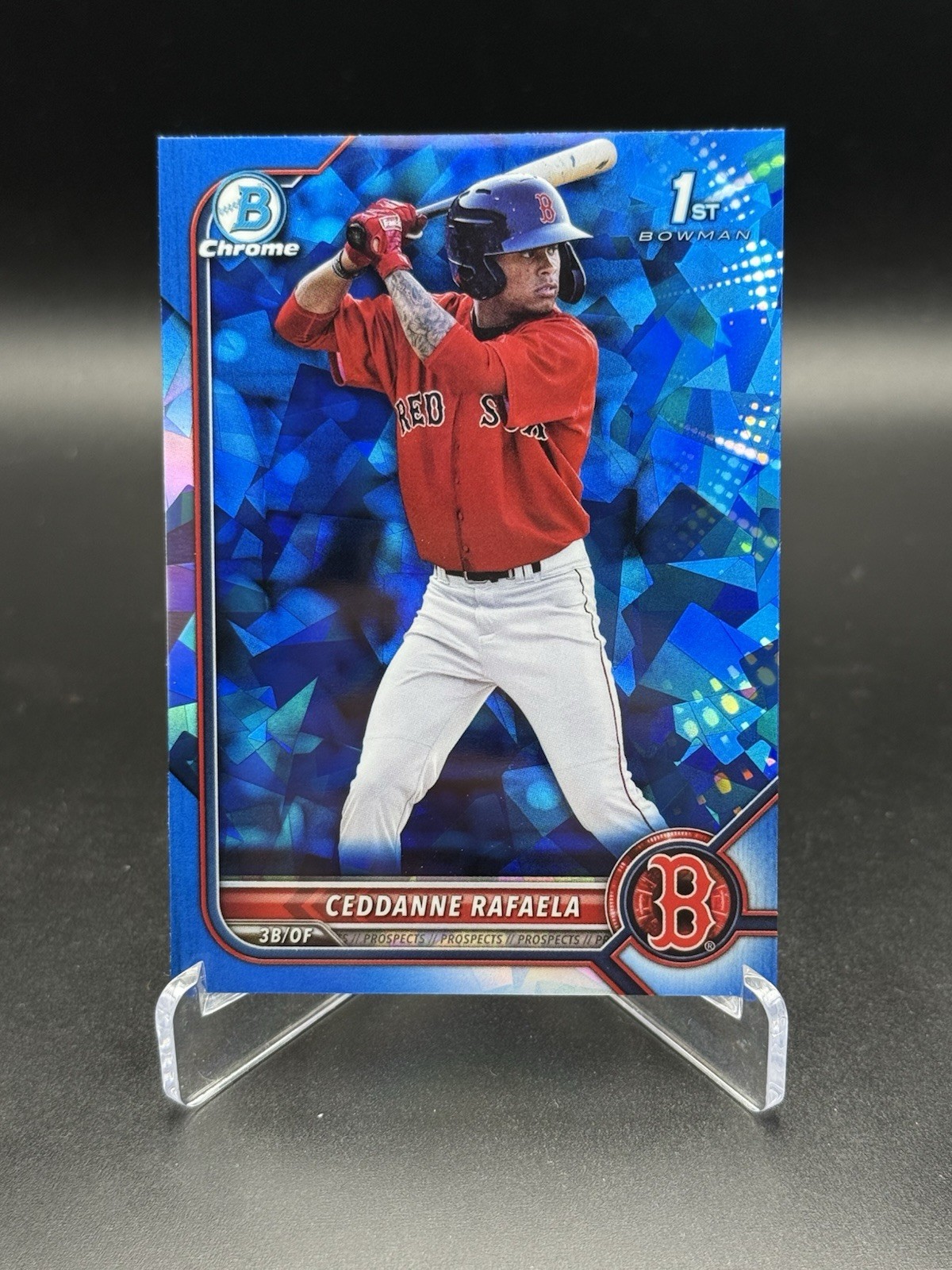 2022 Bowman Sapphire Ceddanne Rafaela Chrome 1st Prospect #BCP-61 - GOLDEN GLOVE