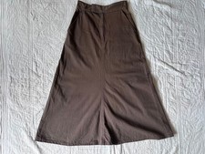 UNIQLO U Flare Skirt Dark Brown Long Back Pockets Used